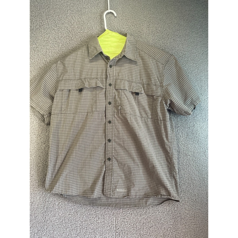 Reel Legends Shirt Mens Large Plaid  Button Up Fishing Casual Lightweight‎